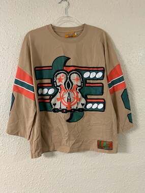Essence Y2K Graphic Oversized Heavyweight Long Sleeve Jersey T-Shirt Size XL